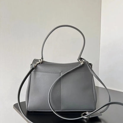 Sac à main femme noir structuré avec rabat et anse – Meliva